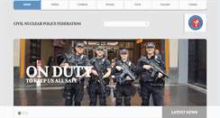 Desktop Screenshot of civilnuclearpolicefederation.org.uk